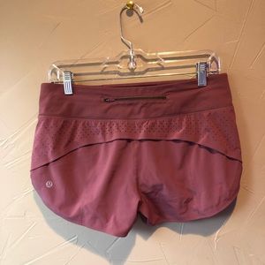 Women’s Mauve Lululemon Speed Up Shorts